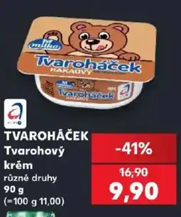 Kaufland Tvaroháček Tvarohový krém nabídka