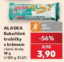 Kaufland Alaska kukuřičné trubičky s krémem nabídka