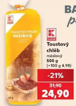 Kaufland K Classic toutstový chléb máslový nabídka