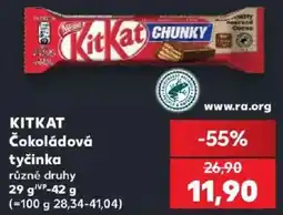 Kaufland Kitkat čokoládová tyčinka nabídka