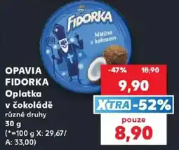 Kaufland Opavia fidorka oplatka v čokoládě nabídka