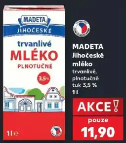 Kaufland Madeta jihoceske mléko trvanlivé plnotučné nabídka