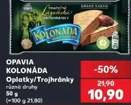 Kaufland Opavia kolonáda oplatky/trojhránky nabídka