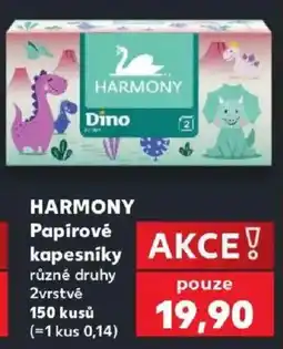 Kaufland Harmony papírové kapesníky nabídka