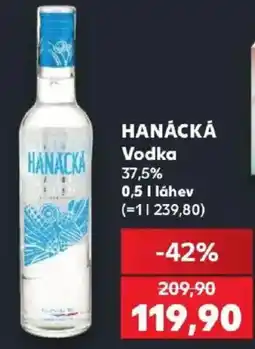 Kaufland Hanacka Vodka nabídka