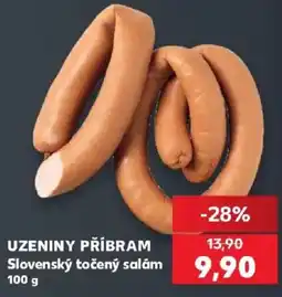 Kaufland Uzeniny Příbram Slovenský točený salám nabídka