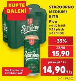 Kaufland Starobrno medium/bitř nabídka