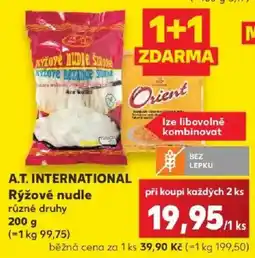 Kaufland A.T. International rýžové nudle nabídka