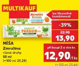 Kaufland Míša Zmrzlina různé druhy nabídka