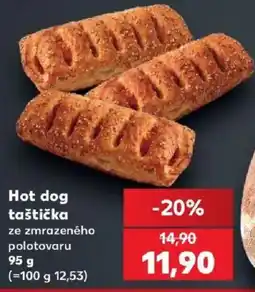 Kaufland Hot dog taštička nabídka