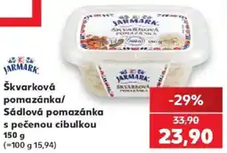 Kaufland Jarmark škvarková pomazánka/sádlová pomazánka s pečenou cibulkou nabídka