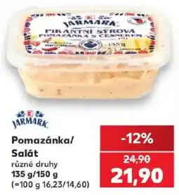 Kaufland Jarmark pomazánka/salát nabídka