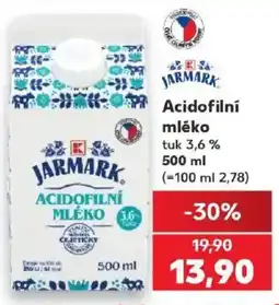 Kaufland Jarmark acidofilní mléko nabídka