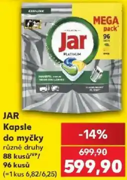 Kaufland Jar kapsle do myčky nabídka