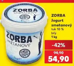 Kaufland Zorba jogurt smetanový nabídka