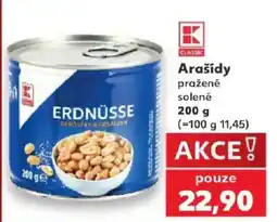 Kaufland K Classic arašidy pražené solené nabídka