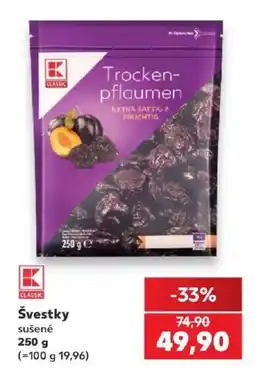 Kaufland K Classic švestky sušené nabídka
