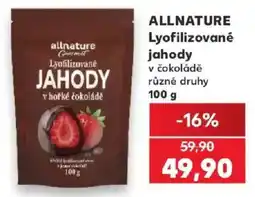 Kaufland Allnature lyofilizované jahody v čokoládě nabídka