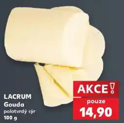Kaufland Lacrum Gouda polotvrdý sýr nabídka