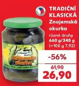 Kaufland Znojemská okurka nabídka