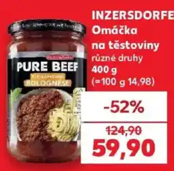 Kaufland Inzersdorfe omáčka na těstoviny nabídka