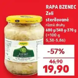 Kaufland Rapa zelí nabídka