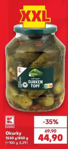 Kaufland K Classic Okurky nabídka