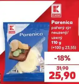 Kaufland K Classic parení sýr nabídka