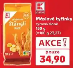 Kaufland K Classic máslové tyčinky sýrové/slané nabídka