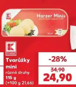 Kaufland K Classic Tvarůžky mini nabídka