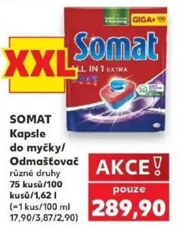 Kaufland Somat kapsle do myčky/odmašťovač různé druhy nabídka