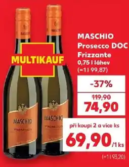 Kaufland Maschio Prosecco DOC Frizzante nabídka