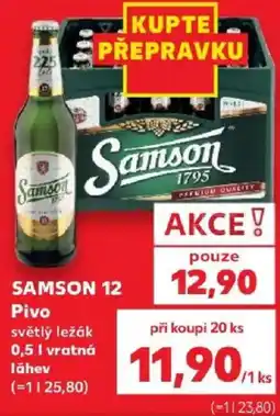 Kaufland Samson Pivo nabídka