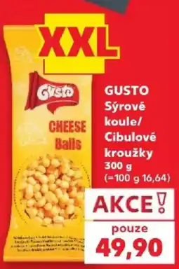 Kaufland Gusto sýrové koule cibulové kroužky nabídka
