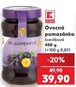 Kaufland K Classic ovocná pomazánka švestková nabídka