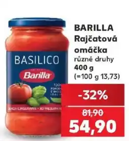 Kaufland Barilla rajčatová omáčka nabídka