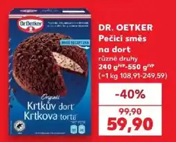Kaufland Dr. Oetker Pečicí směs na dort nabídka