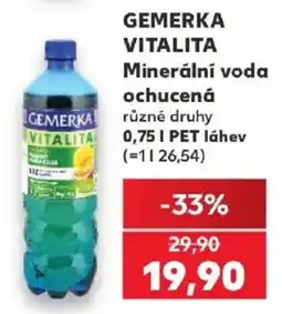 Kaufland Gemerka vitalita minerální voda nabídka