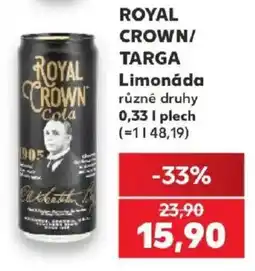 Kaufland Royal Crown limonáda nabídka