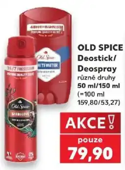Kaufland Old Spice Deostick/Deospray nabídka
