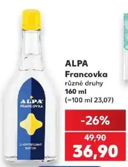 Kaufland Alpa francovka nabídka