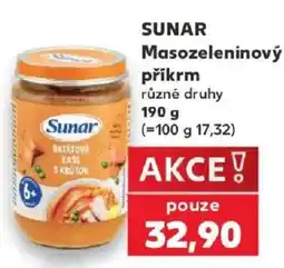 Kaufland Sunar masozeleninový příkrm nabídka