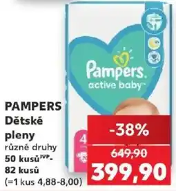 Kaufland Pampers dětské pleny nabídka