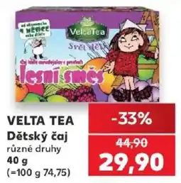Kaufland Velta tea dětský čaj nabídka