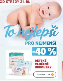 Kaufland Dětské vlhčené ubrousky nabídka
