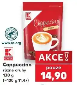 Kaufland K Classic Cappuccino různé druhy nabídka