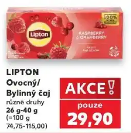 Kaufland Lipton ovocný/bylinný čaj nabídka