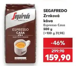 Kaufland Segafredo zrnková káva espresso casa nabídka