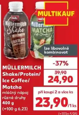 Kaufland Müllermilch Shake/Protein/Ice Coffee/Matcha nabídka