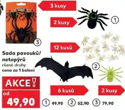 Kaufland Sada pavouků/netopýrů různé druhy nabídka